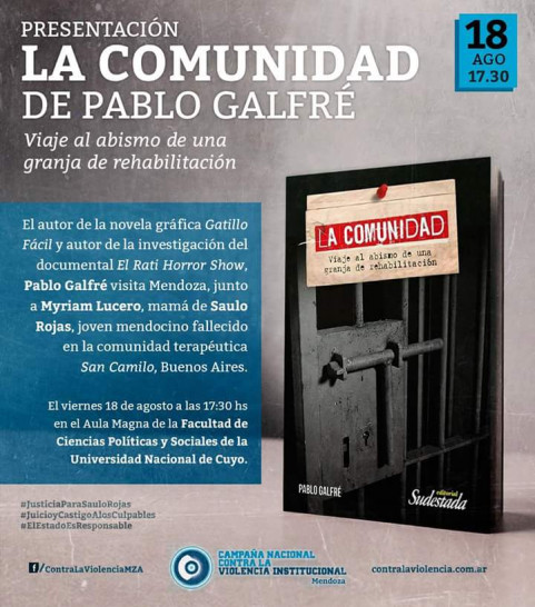imagen Presentarán el Libro "LA COMUNIDAD" de Pablo Galfré