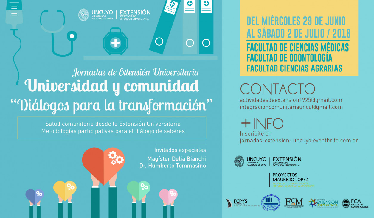 imagen La FCPyS invita a Jornadas de extensión universitaria sobre salud comunitaria