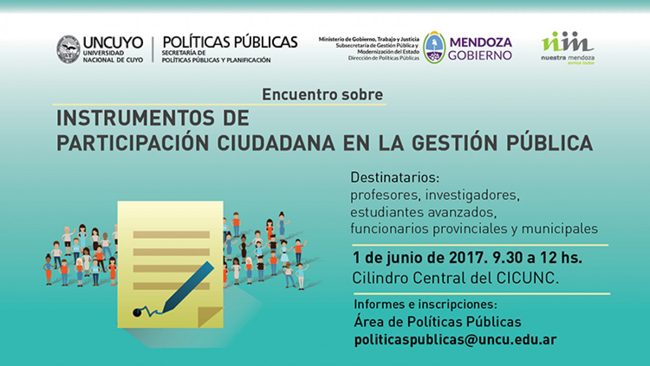 imagen Especialistas trabajarán sobre participación ciudadana en la gestión pública