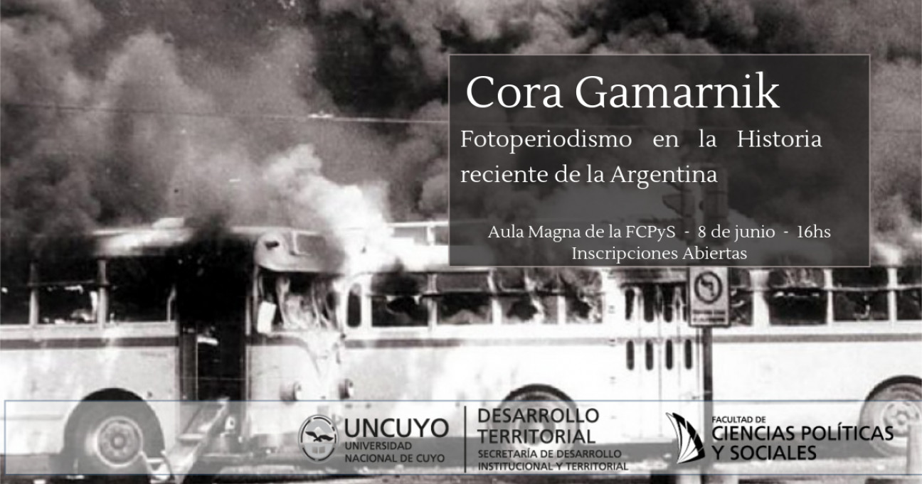 imagen Cora Gamarnik en la UNCuyo