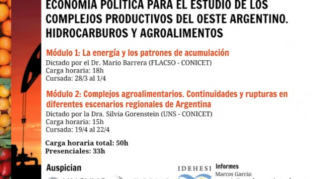 imagen Economía política para el estudio de los complejos productivos del oeste argentino. Hidrocarburos y Agroalimentos.
