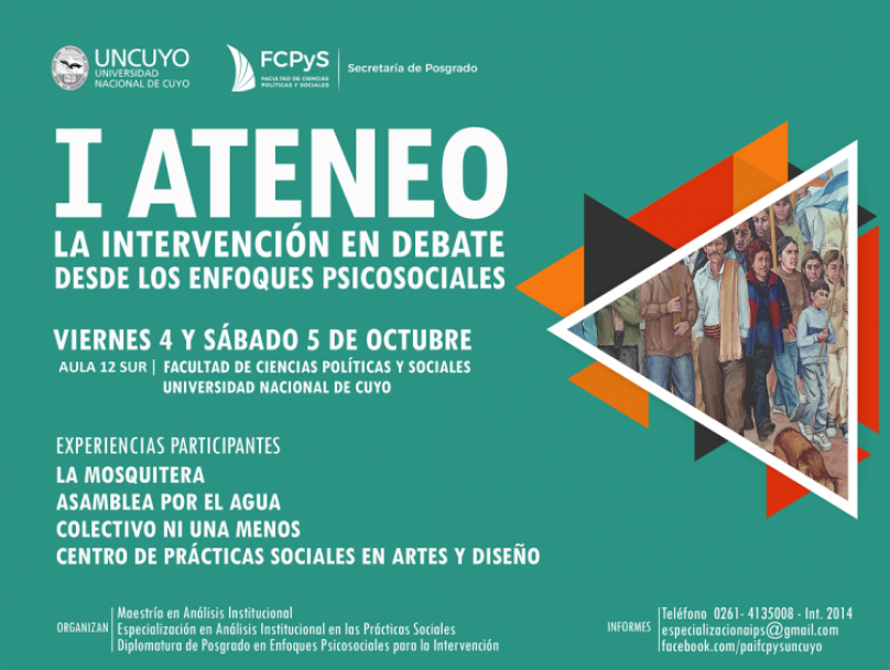 imagen Primer Ateneo: La intervención en debate desde los enfoques psicosociales