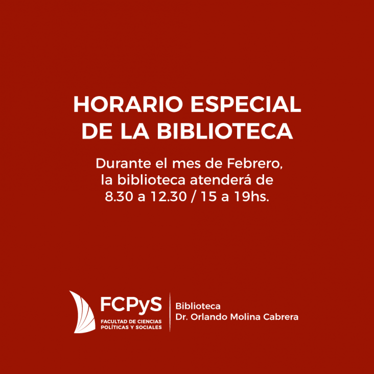 imagen Horarios de la biblioteca al regreso del verano