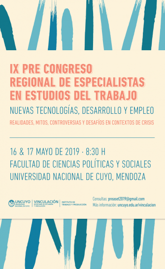 imagen IX Pre-Congreso de Especialistas en Estudios del Trabajo (PREASET -2019)