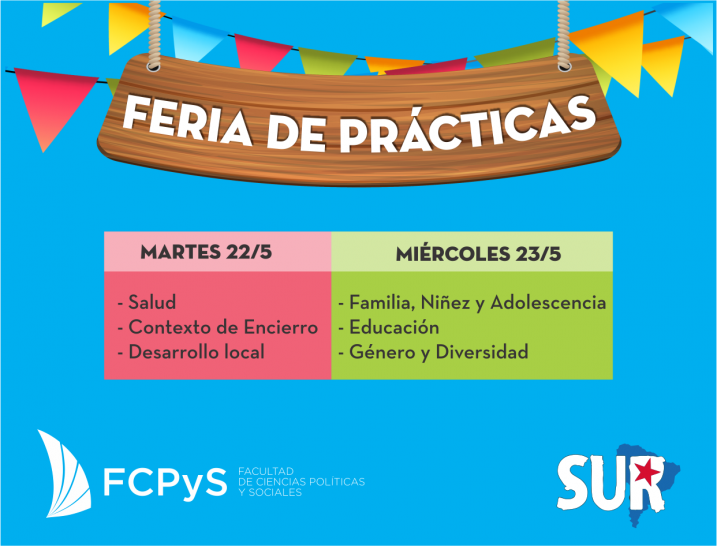 imagen "Feria de Prácticas" en la FCPyS