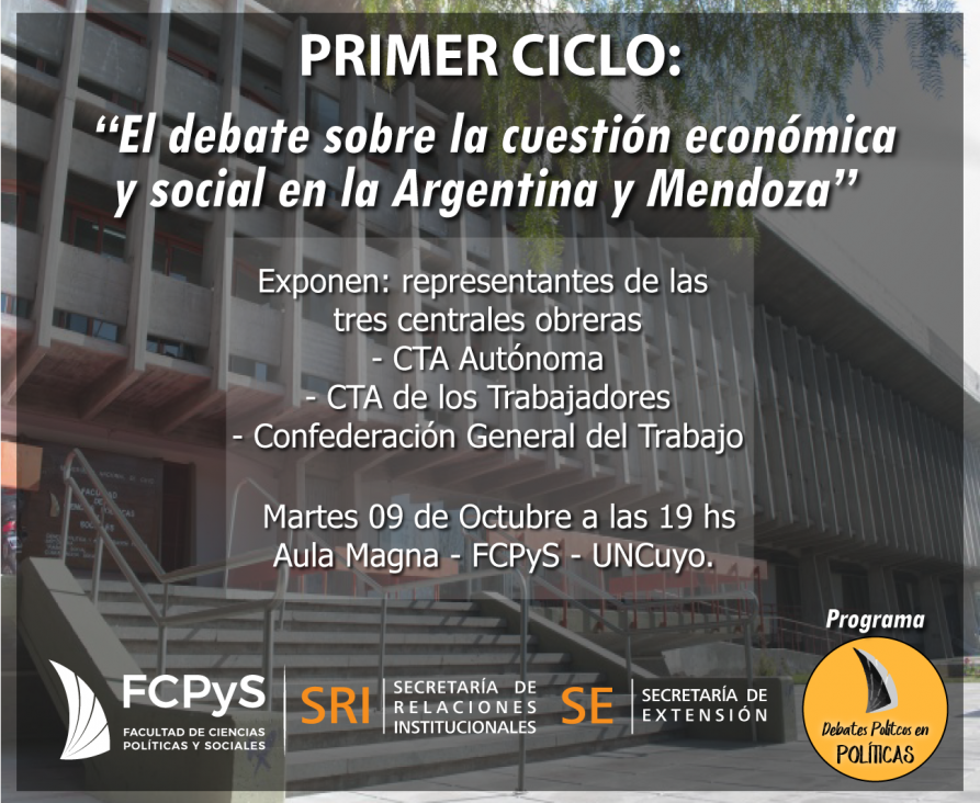 imagen Comienza el Programa "Debates Políticos en Políticas" en la FCPyS