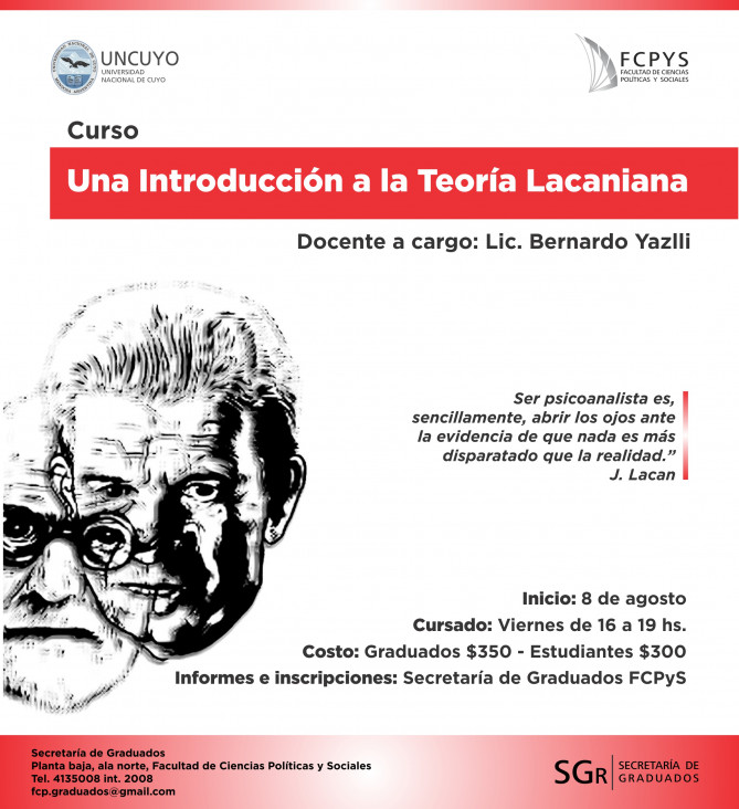 imagen Curso "Una introducción a la teoría lacaniana"