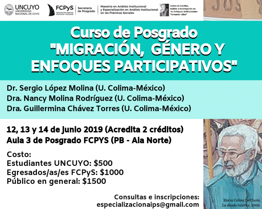 imagen Curso de Posgrado "Migración, Género y Enfoques Participativos"