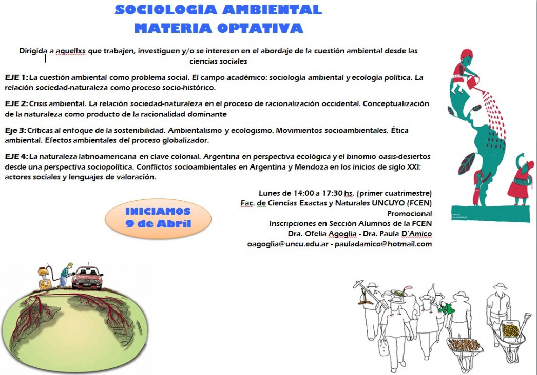 imagen Materia optativa: Sociología Ambiental