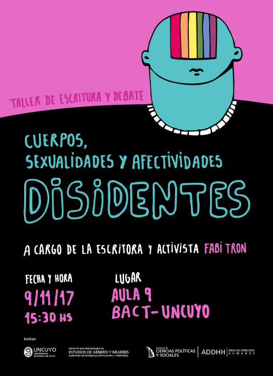 imagen Taller de Debate y Escritura "Cuerpos, Sexualidades y Afectividades Disidentes