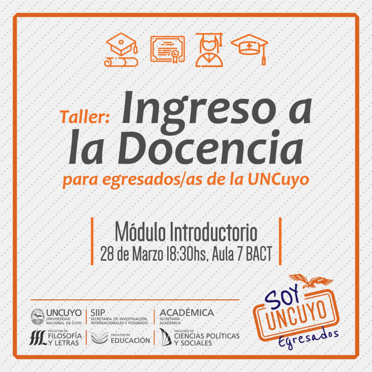 imagen Taller de Ingreso a la Docencia para egresadas y egresados de la UNCUYO