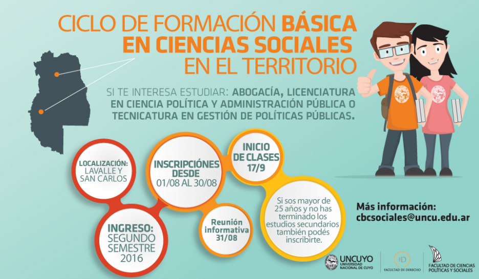 imagen Ciclo Básico de Ciencias Sociales en el interior de Mendoza