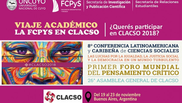 imagen Viaje Académico Estudiantil: La FCPyS en CLACSO 2018