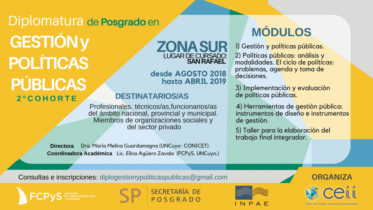 imagen Zona Sur: Inscripciones abiertas en Diplomatura de Posgrado en Gestión y Políticas Públicas