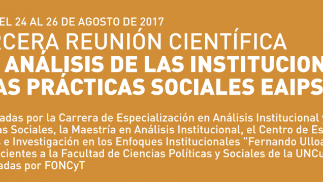 imagen La FCPyS realizará el encuentro de Análisis de las Instituciones y las Prácticas Sociales
