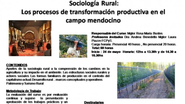 imagen Materia Optativa "Sociología Rural"