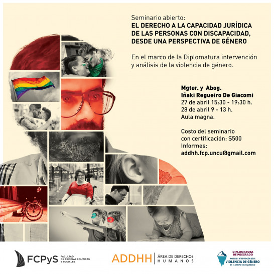 imagen Iñaki Regueiro dictará un Seminario sobre género y discapacidad 
