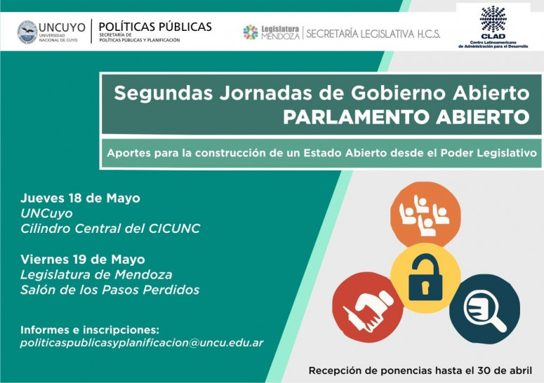 imagen Segundas Jornadas de Gobierno Abierto en la Universidad Nacional de Cuyo