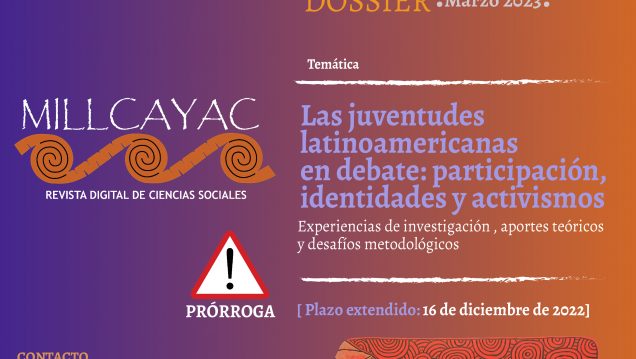 imagen Extienden plazo para publicar en el dossier sobre juventudes latinoamericanas
