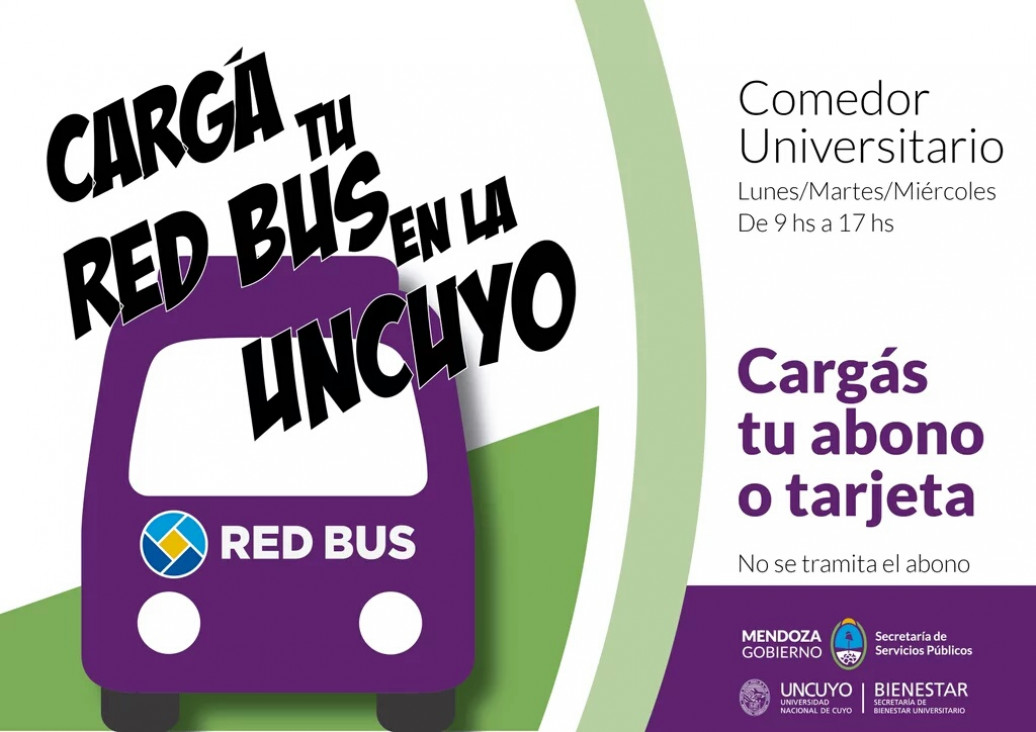 imagen Se cargan abonos y red bus en la UNCuyo