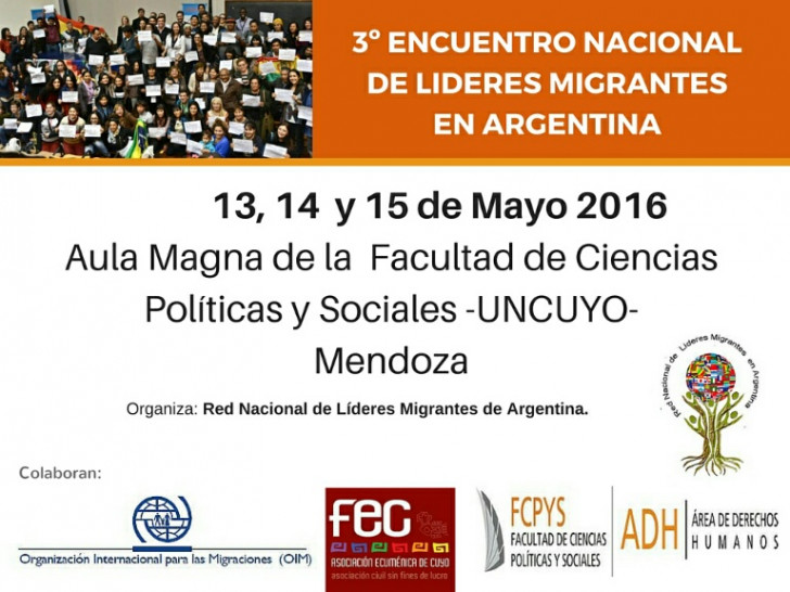 imagen 3er Encuentro Nacional de Líderes Migrantes en Argentina
