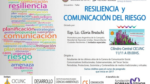imagen Encuentro – Taller "Resiliencia y Comunicación del Riesgo"
