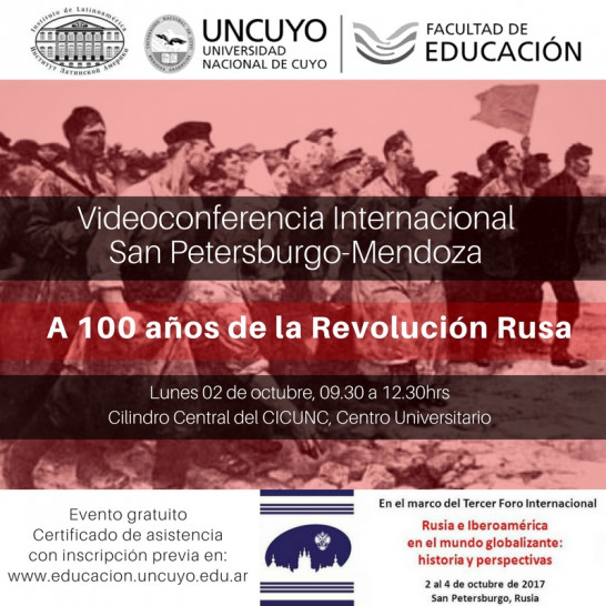 imagen Videoconferencia Internacional: "A 100 años de la Revolución Rusa"