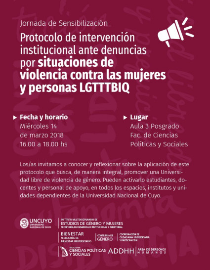 imagen Charla sobre aplicación del Protocolo de Intervención Institucional ante casos de violencia