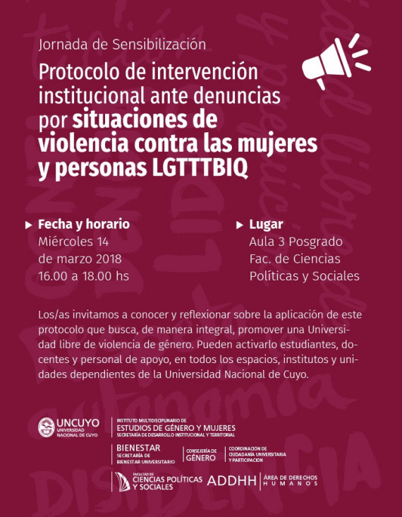 imagen Charla sobre aplicación del Protocolo de Intervención Institucional ante casos de violencia