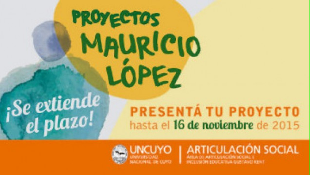 imagen Comenzó la convocatoria a los proyectos Mauricio López