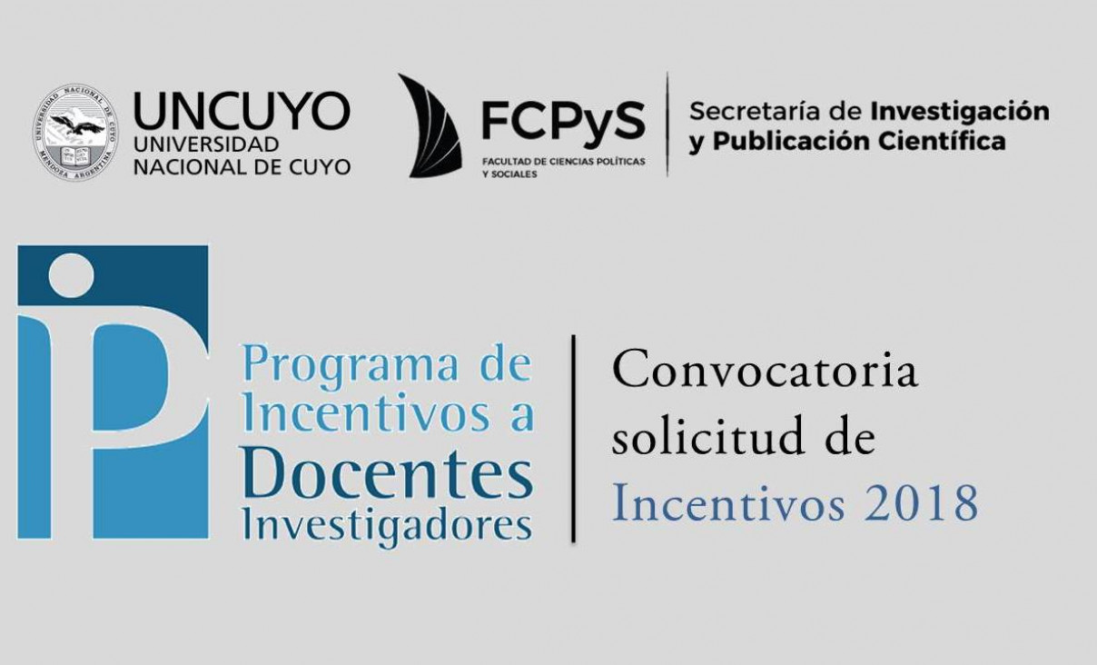 imagen Convocatoria para la solicitud de Incentivos 2018