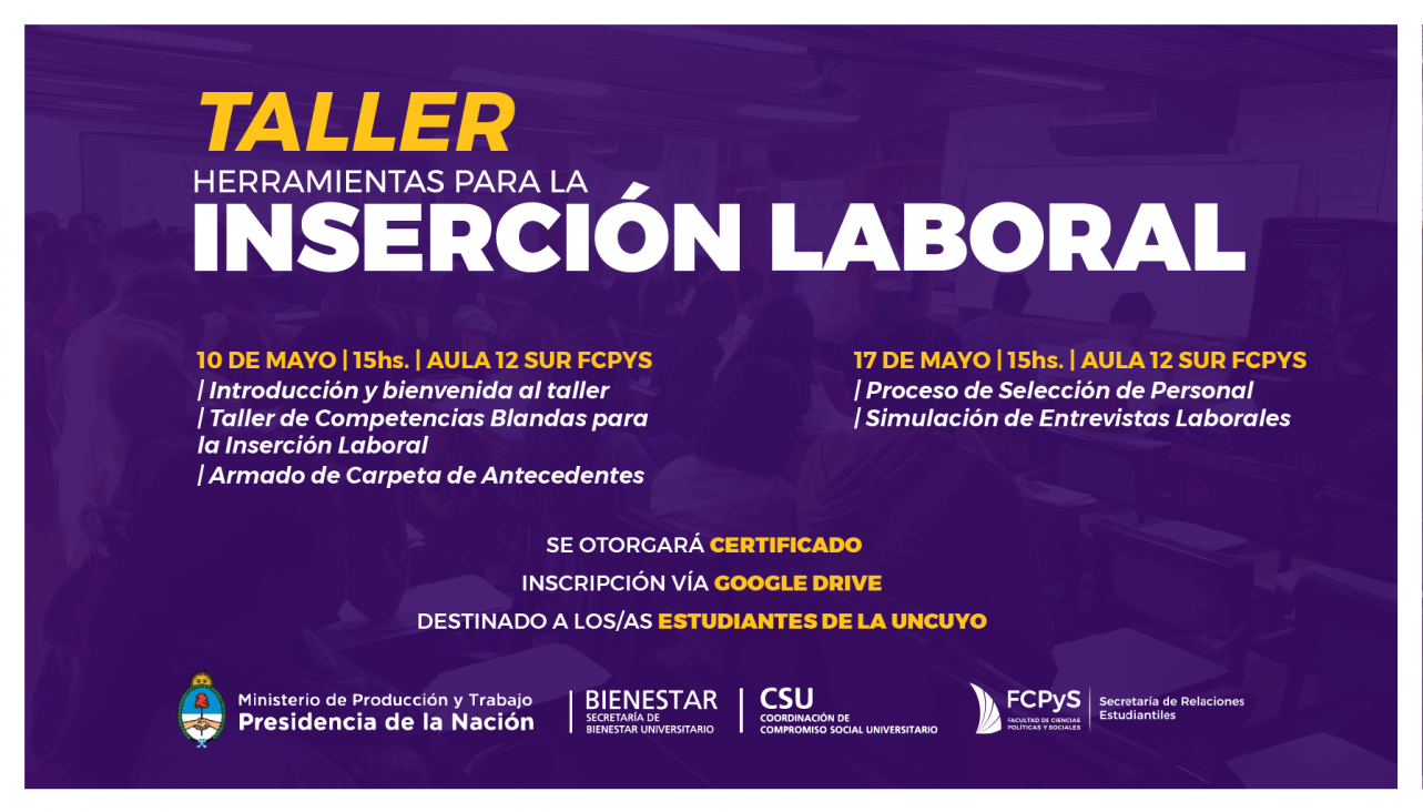 imagen Taller de Herramientas para la Inserción Laboral 