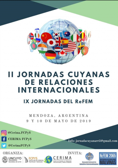 imagen II Jornadas Cuyanas de Relaciones Internacionales