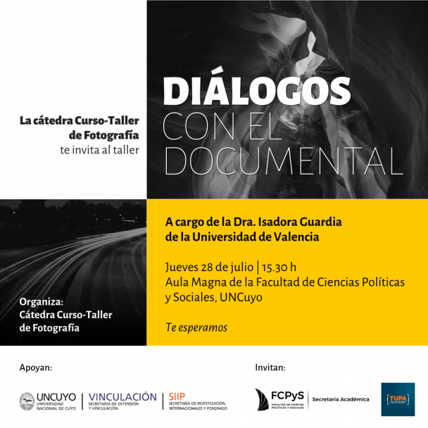 imagen Agenda FCPyS: Taller "Diálogos con el documental" a cargo de una especialista española