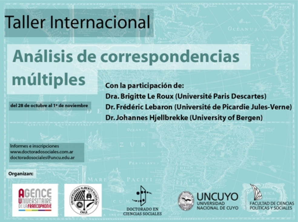 imagen Taller Internacional Análisis de Correspondencias Múltiples