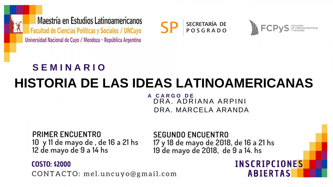 imagen Seminario "Historia de las Ideas Latinoamericanas"