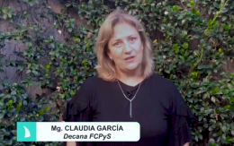 imagen Bienvenida de la decana Claudia García a todas y todos los estudiantes de la FCPyS al ciclo lectivo 2020