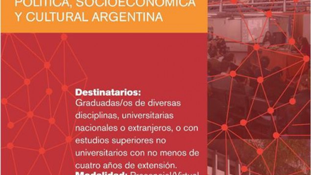 imagen Posgrado en capacitación política y análisis de la realidad política, socioeconómica y cultural argentina