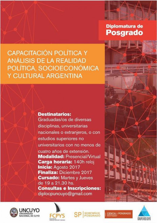 imagen Posgrado en capacitación política y análisis de la realidad política, socioeconómica y cultural argentina