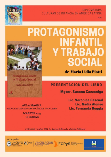 imagen Se presenta “Protagonismo Infantil y Trabajo Social” de María Lidia Piotti