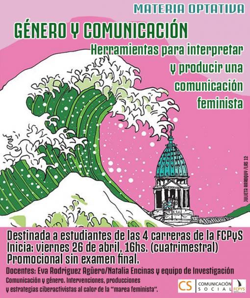imagen Comenzó la Cátedra optativa: "Comunicación y género, herramientas para una comunicación feminista"