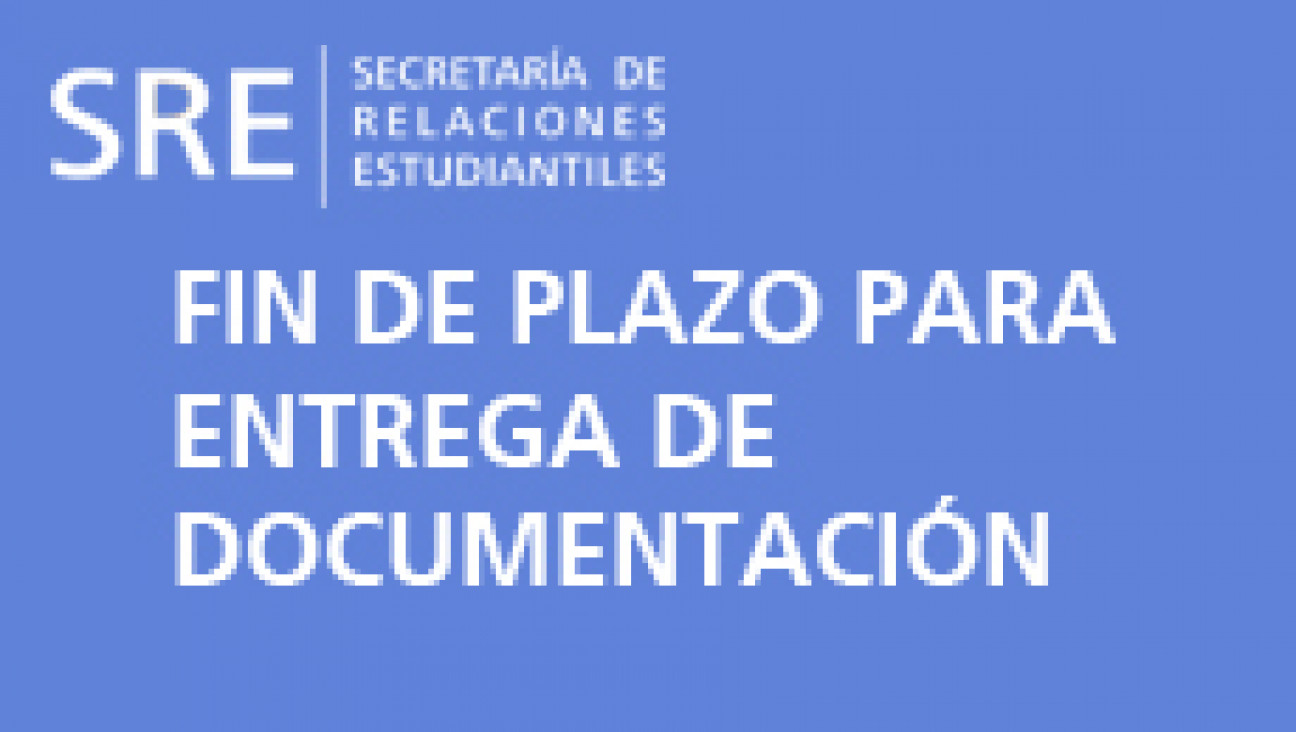 imagen Plazo de entrega para documentación de Estudiantes