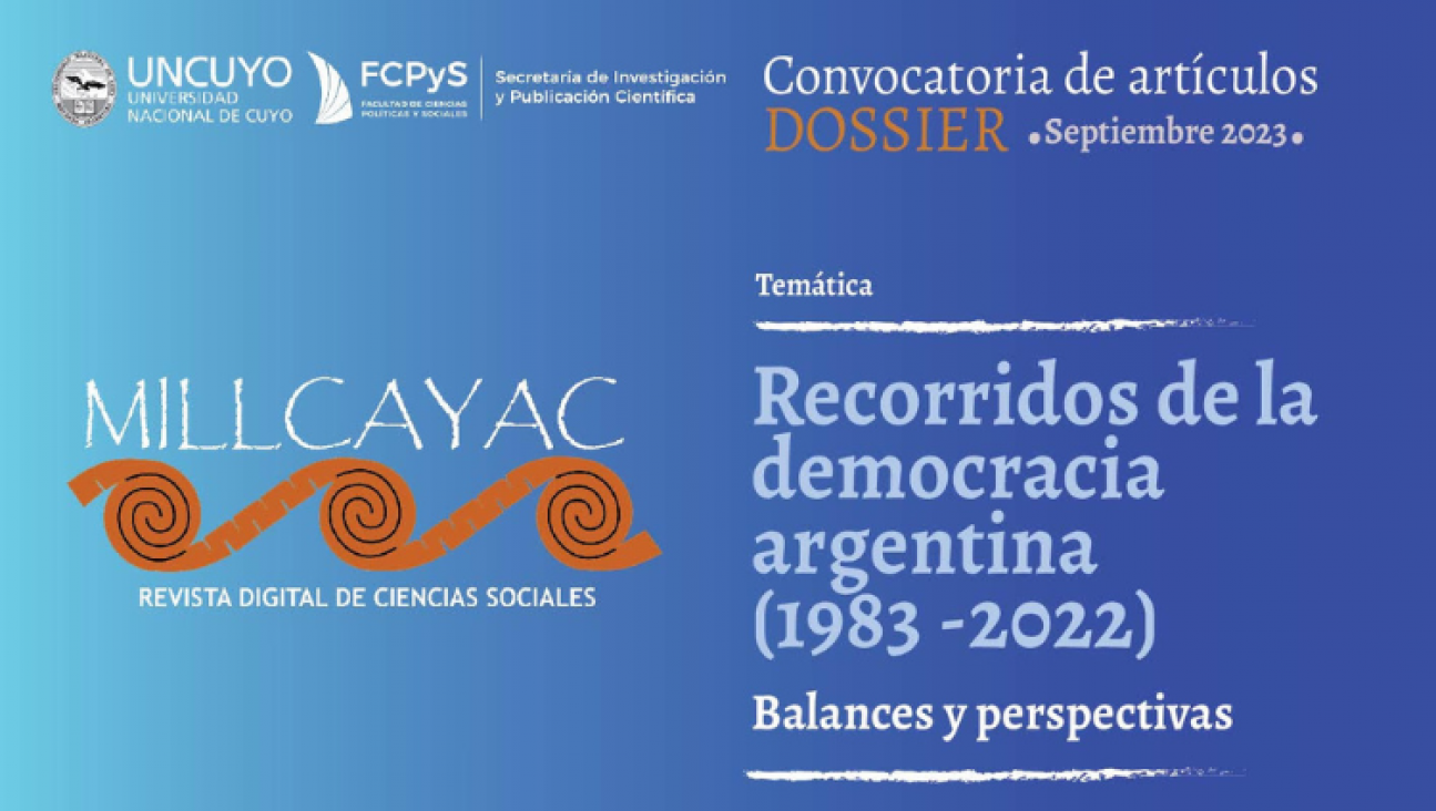 imagen Millcayac convoca al dossier sobre balances y perspectivas de la democracia