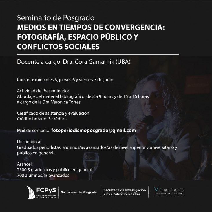 imagen Seminario de Posgrado con Cora Gamarnik