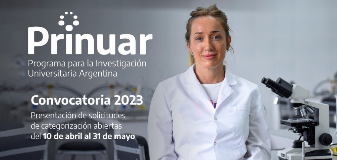 imagen  PRINUAR 2023 | Abrió una nueva convocatoria de categorización