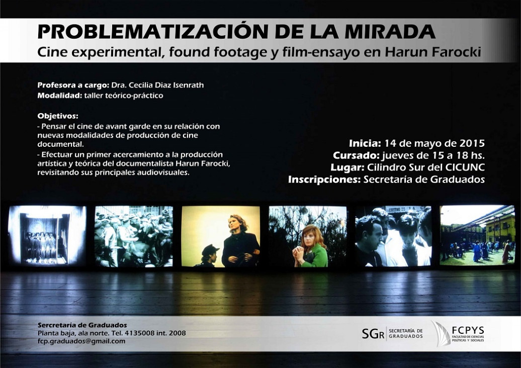 imagen SEMINARIO Problematización de la mirada: cine experimental,  found footage y film-ensayo en Harun Farocki