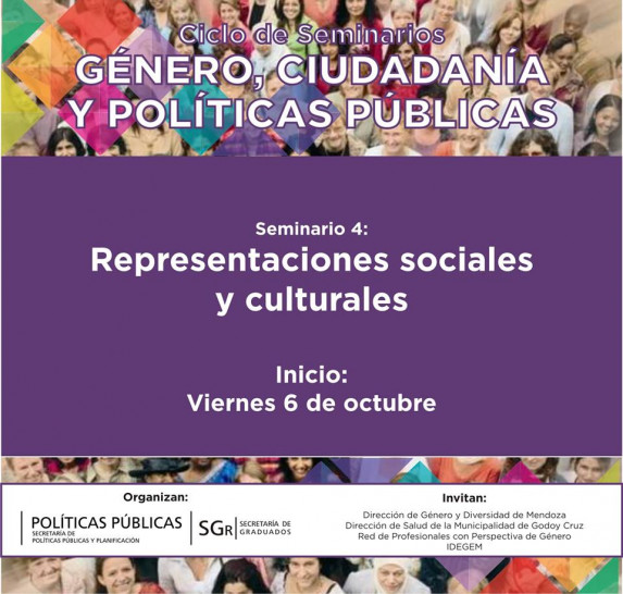 imagen 4to Seminario de Género, Ciudadanía y Políticas Públicas