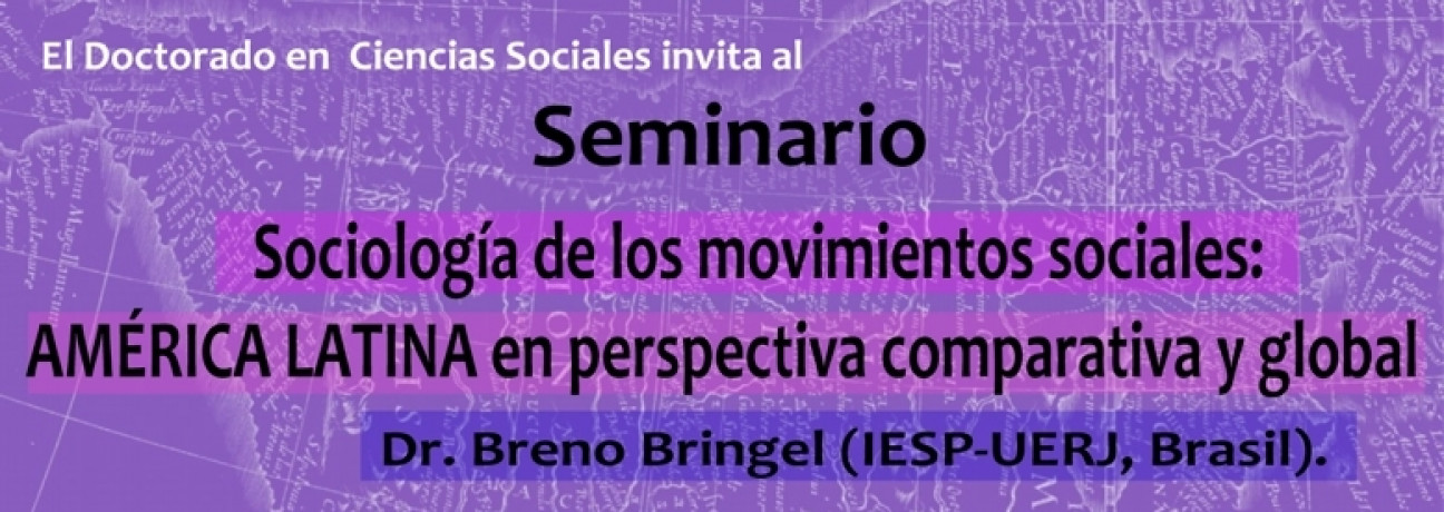 imagen Seminario, Breno Bringel, Sociología de los Movimiento Sociales