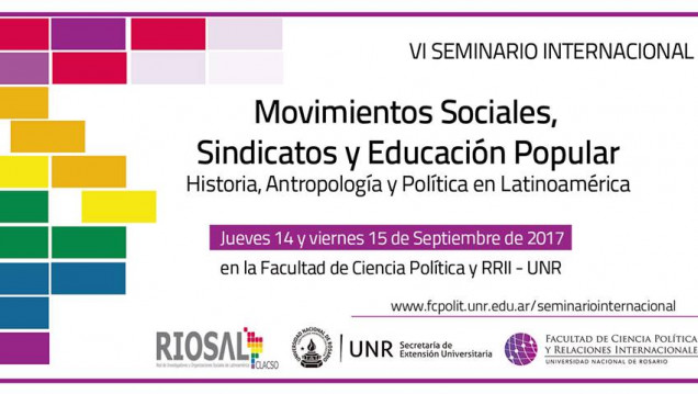 imagen La FCPyS estará presente en el  VI Seminario Internacional de Movimientos Sociales, Sindicatos y Educación Popular