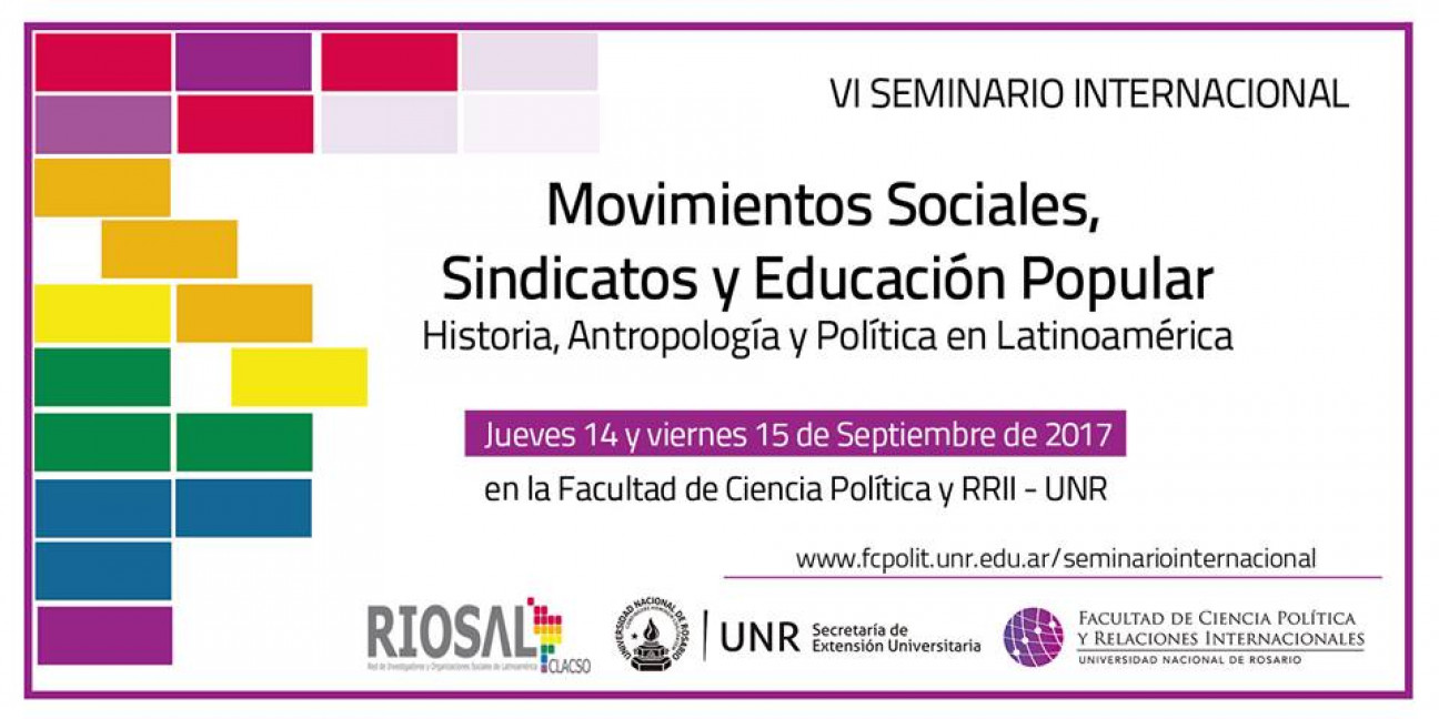 imagen La FCPyS estará presente en el  VI Seminario Internacional de Movimientos Sociales, Sindicatos y Educación Popular